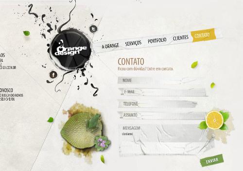 36 imagens de layout de formulários de contato de blogs de design ou sites de design para sua inspiração. (36)