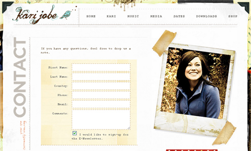 36 imagens de layout de formulários de contato de blogs de design ou sites de design para sua inspiração. (17)