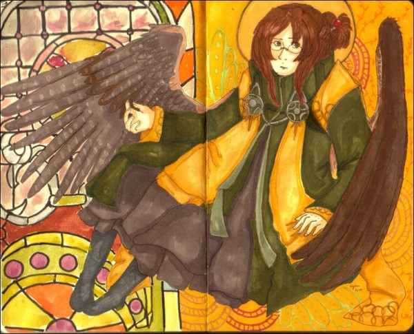 Belas pinturas feitas com caderninhos mmoleskine, grandes artes de impressionar. (13)