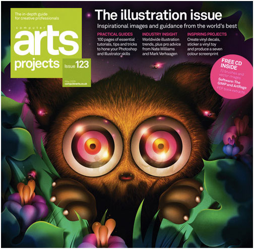Coleção de capas de vistas de design de várias revistas famosas como Digital arts, Computer Arts e etc. (11)