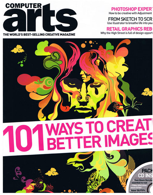 Coleção de capas de vistas de design de várias revistas famosas como Digital arts, Computer Arts e etc. (10)