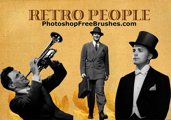 Brushes para Phtoshop estilo retro e vintage para download, site de design bons tutoriais (10)