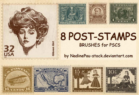 Brushes para Phtoshop estilo retro e vintage para download, site de design bons tutoriais (4)