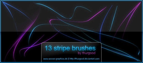 Coleção de brushes para usar no Photoshop de linhas geométricas ou linhas de escaneação (11)