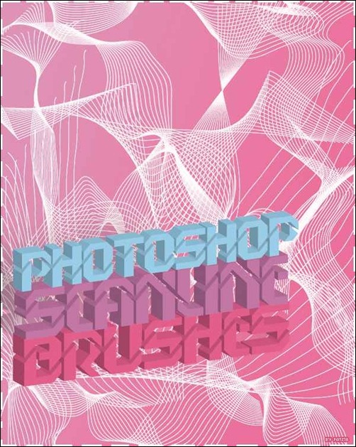 Coleção de brushes para usar no Photoshop de linhas geométricas ou linhas de escaneação (1)