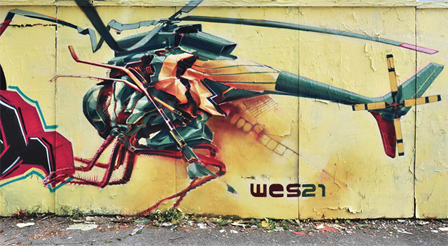 A arte inspiradora do artista urbano wes (5)