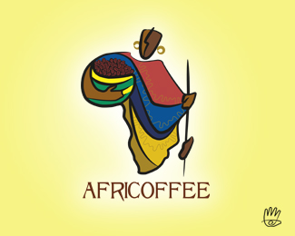 Logotipos da série logo design, logos com a inspiração em áfrica (6)