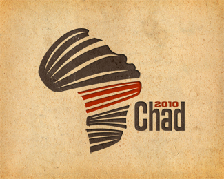 Logotipos da série logo design, logos com a inspiração em áfrica (4)