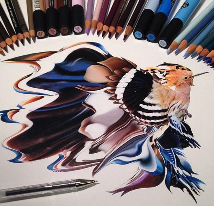 Desenhos feitos com lápis de cor, maravilhosos e fantásticos de Karla Mialynne (10)