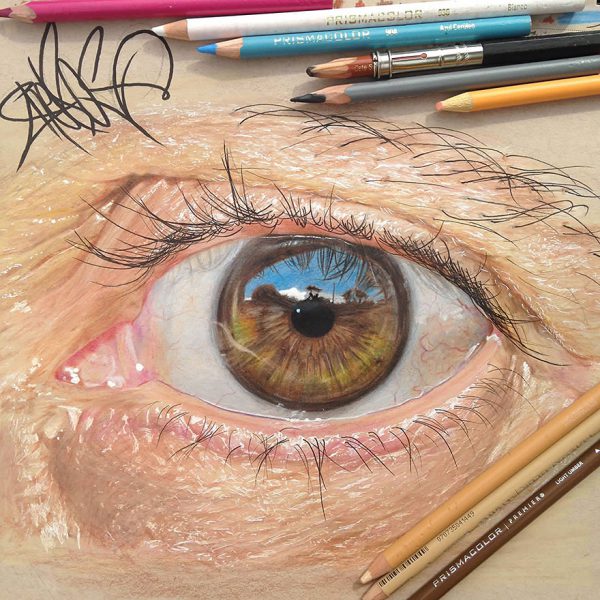 Desenhos realistas de olhos super criativos (3)