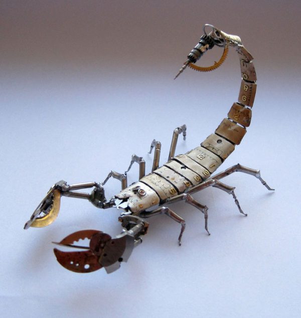 Incríveis insetos feitos com peças de relógios antigos (2)