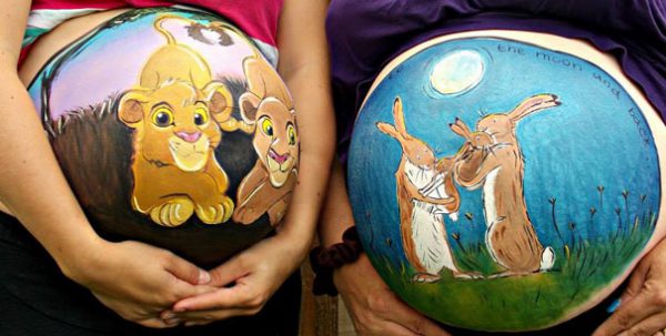 Desenhos criativos feitos em grávidas (10)