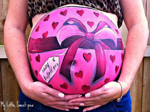 Desenhos criativos feitos em grávidas (4)