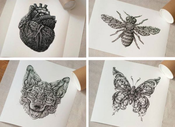 Desenhos feitos com nanquim por Alex Konahin (5)